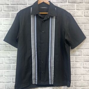 A(X)IST Button Down Strip Collar Shirt Medium